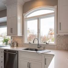 A large angled bay will extend across the interior of your kitchen. Kitchen Bay Window Archives Cranbury Design Center