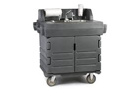 hand washing station, double sink a&b