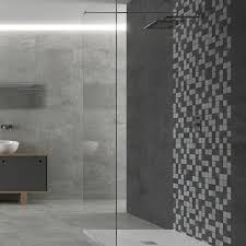 Small bathrooms can be tricky, so i decided to go with a calming gray, white and a place to share beautiful images of interior design, residential architecture and occasional other fields. Bathroom Mosaic Tiles Grey Bathroom Tiles Direct Tile Warehouse