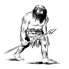 Caveman Colouring Pages Fitness Ilustraciones Cavernicolas