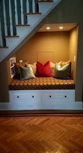 Our Reading Nook Under The Stairs Remodel Bedroom Small Bedroom Remodel House Rooms