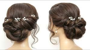 This dreamy updo was the highlight of my holiday weekend! Easy Twisted Updo Bridal Hairstyle For Long And Medium Hair Youtube