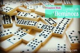 Preschool Math Learning With Dominoes Preschool Math Math Activities Preschool Preschool Math Learning