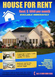 House For Rent Poster Created Using Ronyasoft Poster Designer Http Www Ronyasoft Com Products Poster Forge Templ Renting A House Rent Real Estate Templates