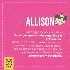 Liaxcuba On Twitter Ysijuntos Leemos El Significado Del Nombre Que Tendra Mi Pequenita Allison Fabiochapman Cuba Dezurdateam Https T Co Kktsqqoswu Twitter