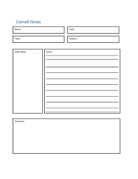 Make use of note templates in pdf and sample note templates to be able to easily and conveniently make your own note templates. 37 Cornell Notes Templates Examples Word Excel Pdf á…