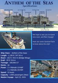 Plan your stay and get to know our ships by taking a look at the deck plans. Anthem Of The Seas Real Cruise Ship Replica 1 14 Full Interior