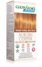 Organic Herbal Hair Color Auburn Copper Natural Hair Dye With 100 Organic And Chemical Free Ingredients For Natural Harfarg Ljusbrunt Harfarg Ljus Harfarg