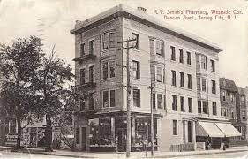 1910 R V Smith Pharmacy West Side And Duncan Jersey City City Towns