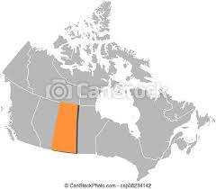 Saskatchewan from mapcarta, the open map. Map Canada Saskatchewan Map Of Canada With The Provinces Saskatchewan Is Highlighted By Orange Canstock