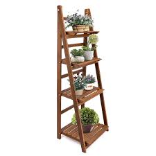 Shop items you love at overstock, with free shipping on everything* and easy returns. Foldable Ladder Shelf High Low Plant Stand Holder Flower Display Stand Storage Rack For Garden Patio Indoor Outdoor Buy Online In Bahamas At Bahamas Desertcart Com Productid 213467708