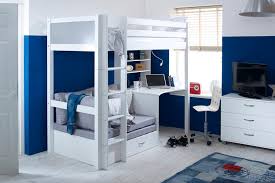 These space saving beds are brilliant for providing a place to study and sleep and won't engulf a smaller room. Nordic High Sleeper 3 With Desk Shelving Chair Bed Room To Grow