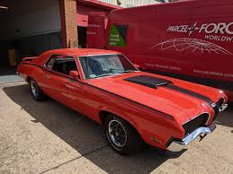 Image result for Competition Red 1970 Cougar