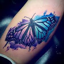 Watercolor Butterfly Tattoo Purple Butterfly Tattoo Purple Flower Tattoos Butterfly Tattoo