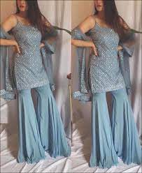 Wholesaler manufacturer kurtis, salwar kameez, suits, dress material, sarees, tops, tshirts, readymade suits, plazzo, lyra leggings, ksp textile ahmedabad surat gujarat buy online from us at wholesale lowest price export quality cash on delivery near me Re Umbrella Style Slate Grey Color Sarara Suit Designer Salwar Kameez Salwar Suits Indian