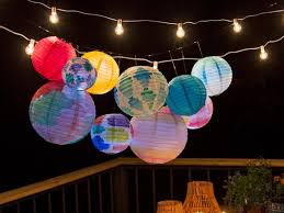 Lastly, staple the corners together, at the top and. Diy Watercolor Paper Lanterns Hgtv S Decorating Design Blog Hgtv