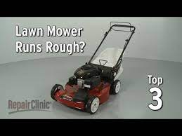 A lawn mower that idles or runs rough could be an indication of worn spark plugs. Toro Lawn Mower Lawn Mower Runs Rough Repair Parts Repair Clinic