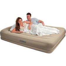 Intex Queen Mid Raised Air Mattress At Big Lots Air Mattress Camping Air Bed Air Mattresses
