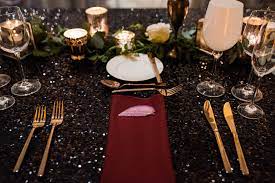 Floral burgundy geometric black gold photo wedding invitation. Burgundy Wedding Amanda And Patrick Chez Chicago Wedding Venue