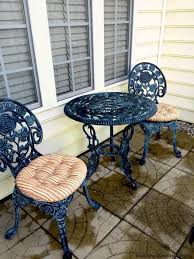 Atwood Red Bistro Chair Pad Round Cushion With Ties Indoor Outdoor Patio Furniture Makeover Bistro Patio Set Bistro Chairs