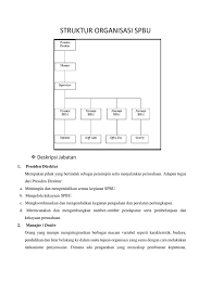 Check spelling or type a new query. Struktur Organisasi Spbu Dan Deskripsi Jabatan