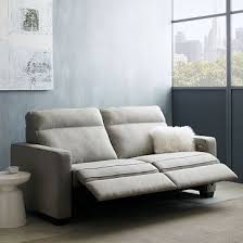 Henry Power Recliner Sofa Gravel Twill Each Side Operates Independently Overall Product Dimens With Images Modern Recliner Sofa Power Reclining Sofa Reclining Sofa