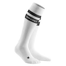 cep 80s compression socks women white black