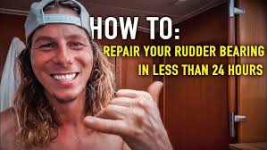 Hunter 460 Haulout for survey & Video of Hull Design, Keel, Rudder By: Ian  Van Tuyl