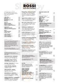 Everybody appearing at heidelberg magistrates' court local court, wednesday, june 16 here is a list of matters listed at heidelberg magistrates' court on wednesday. Cafe Rossi Heidelberg Menu Preise Restaurantbewertungen