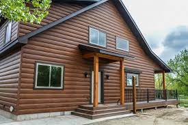 It doesn't get more traditional than log siding (otherwise know as cabin log siding)! Vinyl Log Siding From Lowes A Better Alternative Tru Log Siding