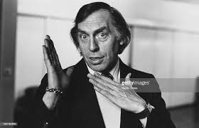 Portrait of comedian Larry Grayson, November 1973. News Photo