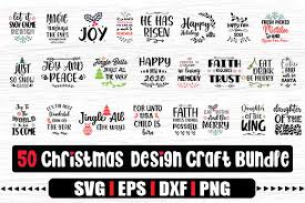 Download 50 Designs Christmas Craft Bundle Graphic By Svg In Design Creative Fabrica PSD Mockup Templates
