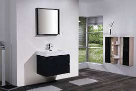It is ul approved for damp locations like the bathroom. Bliss 30 Black Wall Mount Modern Bathroom Vanity