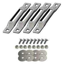 Snap Loc E Track Single Strap Anchor Zinc With Carriage Bolts 4 Pack Slsz4fc Carriage Bolt Sliding Door Handles Floors More