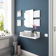 Trouvez livres, caméras, robes de bal, un fauteuil de salon et d'entrée. Meuble D Entree Suspendu Avec 1 Tiroir Et Miroir 75 X 20 H29 Style Et Design Contemporain Blanc Et Gris Achat Vente Meuble D Entree Meuble D Entree Suspendu Avec