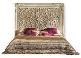 Letti etnici legno on line. Letto Con Prestigiosa Testiera In Legno Idfdesign