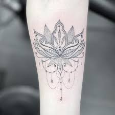 Dot Work Tattoo Mandala Flower In 2020 Lotus Flower Tattoo Lotus Flower Tattoo Design Flower Tattoo