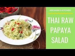 Thai Raw Papaya Salad Recipe With Lemon Peanut Honey Dressing Recipe In 2020 Papaya Salad Salad Recipes Lemon Recipes