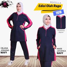 Menggunakan bahan dry fit, busana dari merek ini ini sangat nyaman digunakan untuk olahraga. Baju Senam Muslimah Setelan Baju Dan Celana Jovanca Dan Jogging Dari Rocella Shopee Indonesia