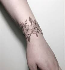 50 Meaningful Wrist Bracelet Floral Tattoo Designs You Would Love To Have Page 43 Of 50 Flower Wrist Tattoos Tattoos For Women Flowers Wrist Bracelet Tattoo