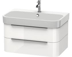 Duravit meuble salle de bain. Meuble Sous Vasque Duravit Happy D 2 Blanc 77 5 Cm De Largeur Hornbach Luxembourg
