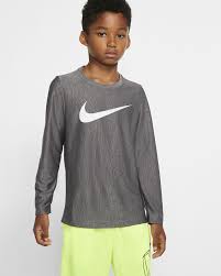 Nike Dri Fit Boys Long Sleeve Training Top