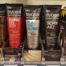 syoss wash out hair color haarfarben rouge blond