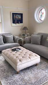 Chesterfield Style Footstool Coffee Table Large Deep Buttoned Footstool Otto Large Ottoman Coffee Table Ottoman In Living Room Living Room Ottoman Coffee Table