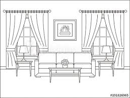 Living Room Outline Livingroomoutline Livingroomoutlineimages Livingroomoutlinesketch Outline Interior Design Programs Interior Sketch Big Houses Interior