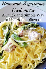 Bring a pan of water to the boil, cook the pasta for 10 to 12 minutes until soft. Looking For A Simple And Quick Yet Savory And Delicious Way To Use Up That Leftover Ham Ham And A Cabonara Recipes Ham Carbonara Recipe Leftover Ham Recipes