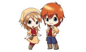 Chibi Lillian And Phillip Moon Drawing Harvest Moon Harvest Moon Game