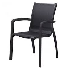 Our Sunset Stacking Armchair Is Made Of Grosfillex New Technopolymer With Air Molding Technolog Resin Outdoor Furniture Restaurant Table Tops Cast Metal Design