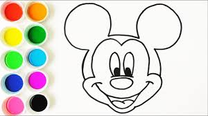 Mickey Mouse Para Colorear Cara