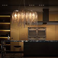 Luxury Tassel Large Pendant Lighting Fixtures For Villa